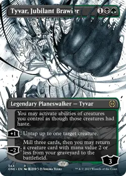 Tyvar, Jubilant Brawler (Borderless) - Phyrexia: All Will Be One (ONE) - Image 1