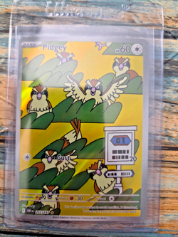 2023 Pokemon SV Obsidian Flames OBF EN Pidgey #207/197 Illustration Rare - Image 1