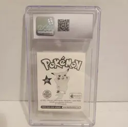 Pokemon 1998 Topps Merlin Series 1 Base Set Pikachu #165 Vintage CGC 9 NM MINT - Image 2