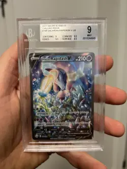 2021 Pokemon BGS 9 Galarian Rapidash V UR Chilling Reign #168 - Image 1