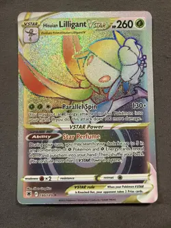 Pokemon TCG Hisuian Lilligant VSTAR 190/189 Astral Radiance Secret Rare Holo NM - Image 1