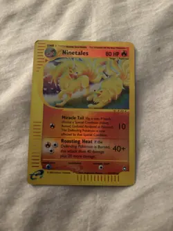 Pokemon Ninetales Aquapolis 025/147 Rare Regular English 2002 Stage 1 80HP - Image 1