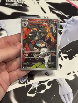 Pokemon Team Rockets Houndoom Illustration Rare Card 191/182 Destined Rivals - Image 1