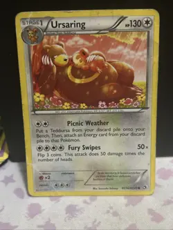Pokemon TCG Ursaring RC16/RC25 Legendary Treasures: Radiant Collection Holo - Image 1