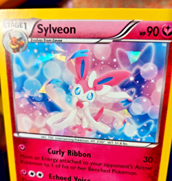 Pokemon TCG Sylveon 72/111 XY Furious Fists Cracked Ice Holo Rare 2014 LP - Image 2
