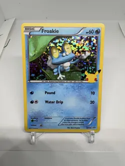 Pokemon TCG Froakie Holo 25th Anniversary McDonalds Promo 22/25 Mint - Image 1