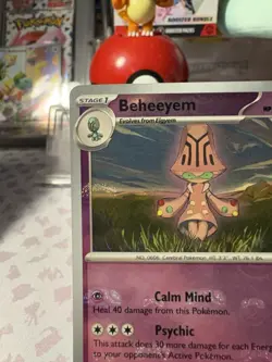 Beheeyem (Master Ball Pattern) 041/086 - SV: Black Bolt Pokemon Holo NM - Image 2
