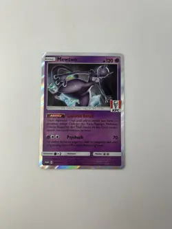 NM - Pokemon TCG Mewtwo KFC Promo Card Bahasa Indonesia Language, Holo 184/Sm-P - Image 1