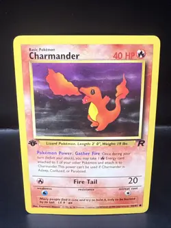 Pokemon TCG Charmander Team Rocket 1st Edition 50/82 Common Vintage WOTC C - Image 1