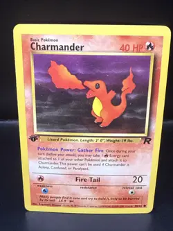 Pokemon TCG Charmander Team Rocket 1st Edition 50/82 Common Vintage WOTC A - Image 1