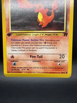 Pokemon TCG Charmander Team Rocket 1st Edition 50/82 Common Vintage WOTC LP - Image 4