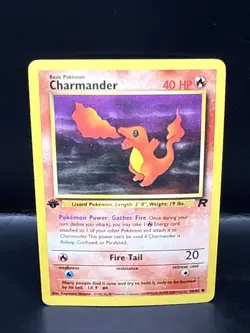 Pokemon TCG Charmander Team Rocket 1st Edition 50/82 Common Vintage WOTC H - Image 1