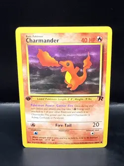 Pokemon TCG Charmander Team Rocket 1st Edition 50/82 Common Vintage WOTC E - Image 1