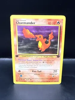 Pokemon TCG Charmander Team Rocket 1st Edition 50/82 Common Vintage WOTC A - Image 1