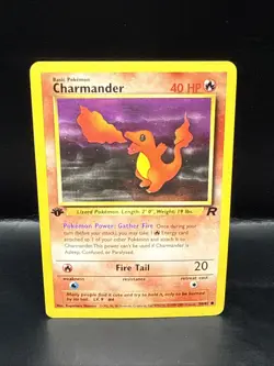Pokemon TCG Charmander Team Rocket 1st Edition 50/82 Common Vintage WOTC B - Image 1