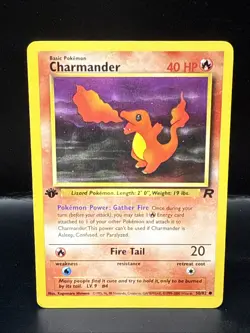 Pokemon TCG Charmander Team Rocket 1st Edition 50/82 Common Vintage WOTC - Image 1