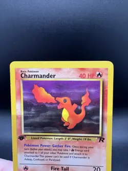 Pokemon TCG Charmander Team Rocket 1st Edition 50/82 Common Vintage WOTC LP - Image 3