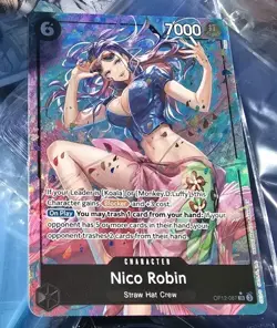 Nico Robin (Alt Art) OP12-087 SR Legacy of the Master ONE PIECE TCG English - Image 1