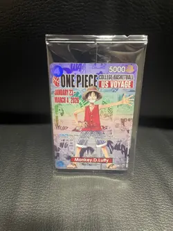 One Piece Monkey D. Luffy Basketball Promo Card RUTGERS SHIPS TOMORROW MORNING - Image 1