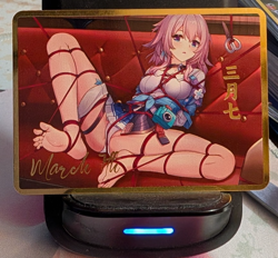 March 7th Honkai Star Rail Metal Card Goddess Story Youwu Girl Anime Waifu Card - Image 1