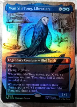 Wan Shi Tong Librarian (Borderless Foil) Near mInt MTG Avatar The Last Airbender - Image 1