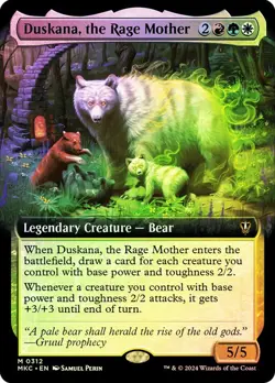 Duskana, the Rage Mother Foil Extended Art Murders at Karlov Manor NM MTG - Image 1