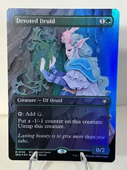 Devoted Druid ** FOIL BORDERLESS ** Special Guest: Lorwyn Eclipsed - NM MTG - Image 2