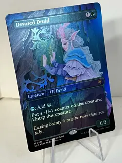 Devoted Druid ** FOIL BORDERLESS ** Special Guest: Lorwyn Eclipsed - NM MTG - Image 3