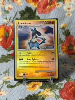 Pokemon Lucario DPBP#506 6/130 Diamond and Pearl Holo 2007 LP - Image 1
