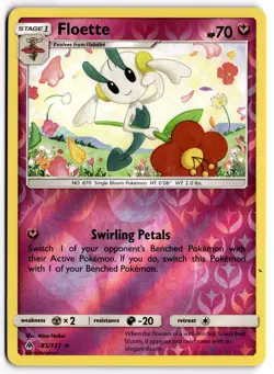 Pokemon TCG Floette 85/131 Sm-Forbidden Light Reverse Holo - Image 1