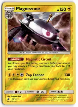 Pokemon TCG Magnezone 36/131 Sm-Forbidden Light Reverse Holo - Image 1