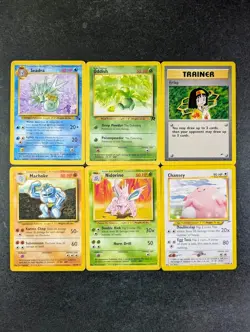1999 Pokemon Fossil/ Team Rocket/ Base Set/ Neo Destiny English Lots Of 6 - Image 1
