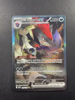 Pokemon TCG N’s Zoroark ex 185/159 SV09: Journey Together NM SIR Special Rare !! - Image 1