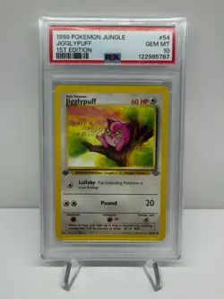 1999 POKEMON JUNGLE 1ST EDITION #54 JIGGLYPUFF PSA 10 GEM MINT - Image 1