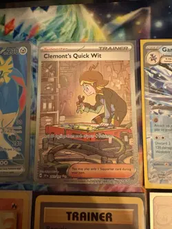 Pokemon Card Lot of 10 Cards Full Art Illustration Rare EX Trainer WOTC Base Set - Image 5