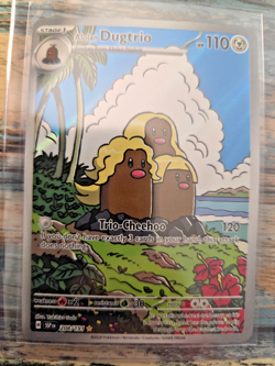 Alolan Dugtrio - 208/191 Pokemon Card Surging Sparks Illustration Rare IR SSP NM - Image 1