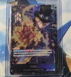 One Piece TCG Op13-120 Sabo Store Treasure Cup Winner Card Sealed Alt Art - Image 1