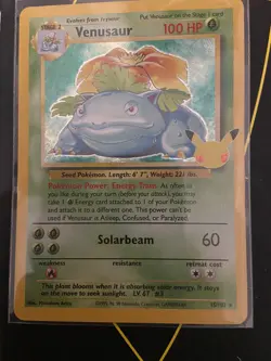Venusaur - 15/102 - Holo Foil - Celebrations Set - Mint Condition - Pokemon Card - Image 1