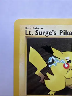 LT. SURGE'S PIKACHU - 81/132 - Gym Heroes - Pokemon Card - NM - Image 3