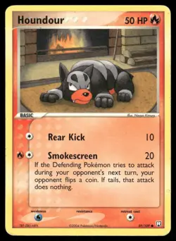 Pokemon Cards Houndour 59/109 Team Rocket Returns Common MP - Image 1