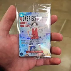 One Piece Monkey D. Luffy US Voyage College Basketball Card Rutgers W/ POSTER - Image 1