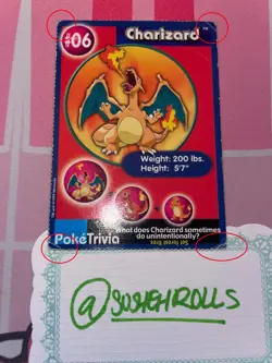 Charizard - #06 Poke Trivia Movie 1999 Promo Pokemon - Image 3