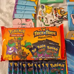 Pokemon TCG Trick or Trade BOOster Bundle + 14 Packs + stickers + activity sheet - Image 3