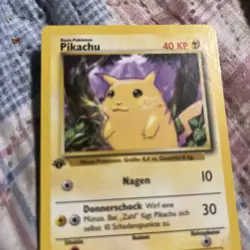 PIKACHU 1999 Pokemon TCG 1st Edition Germany #58/102 YELLOW CHEEKS - Image 3