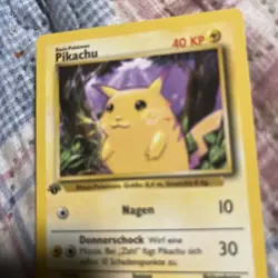 PIKACHU 1999 Pokemon TCG 1st Edition Germany #58/102 YELLOW CHEEKS - Image 4