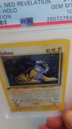 2001 Pokemon Neo Revelation 1st Edition #13 Raikou PSA 10 Holo - Image 2