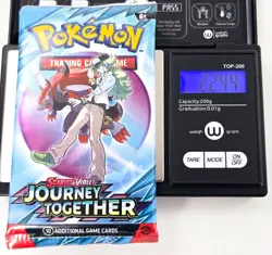 Pokemon TCG JOURNEY TOGETHER BOOSTER PACK LOT OF 5 Factory Sealed Heavy Weighed - Image 4