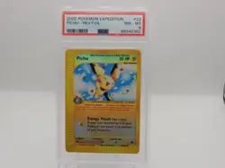 2002 Pokemon TCG - Expedition - Pichu Reverse Holo #22 - PSA 8 NM-MT - Image 1