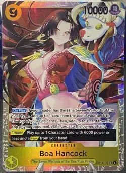 One Piece CCG: Boa Hancock SR - OP14-112 - The Azure Sea’s Seven OP14 - Yellow - Image 1
