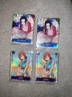 Sealed 2x Onami & 2x Boa Hancock Illustration Box Vol.1 One Piece TCG 4 Total - Image 1